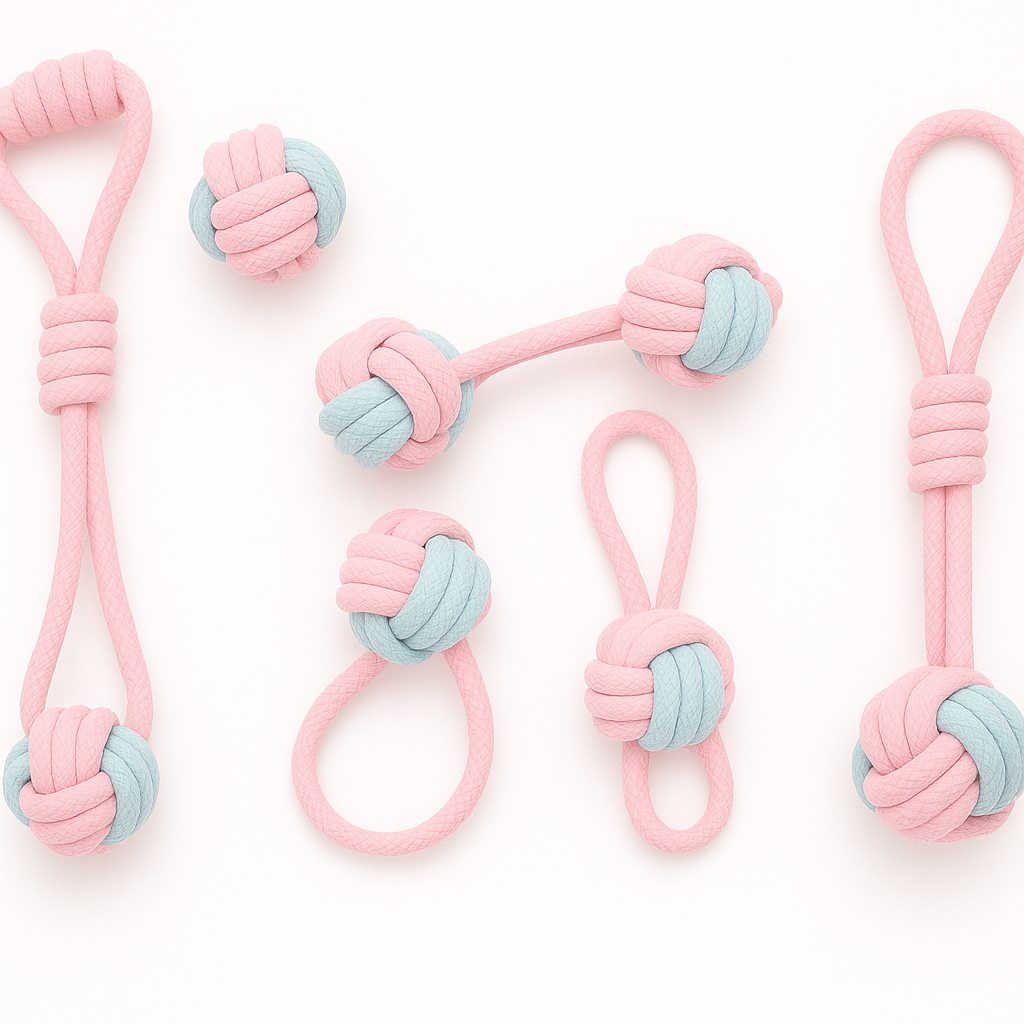 Cotton Candy Knot Chew Set